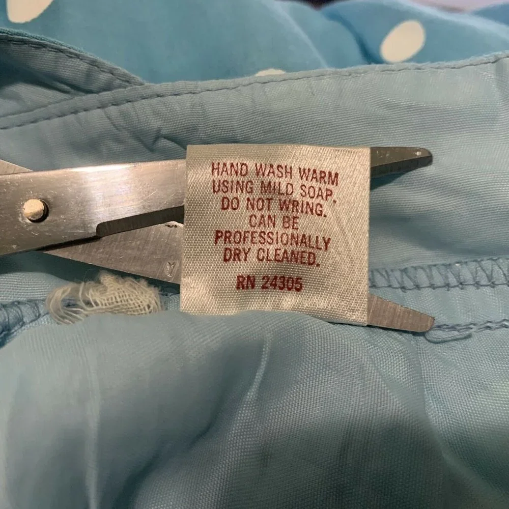 🔥SOLD🔥Candi Jones Vintage Retro Polka Dotted Halter Dress - Picture 6 of 8